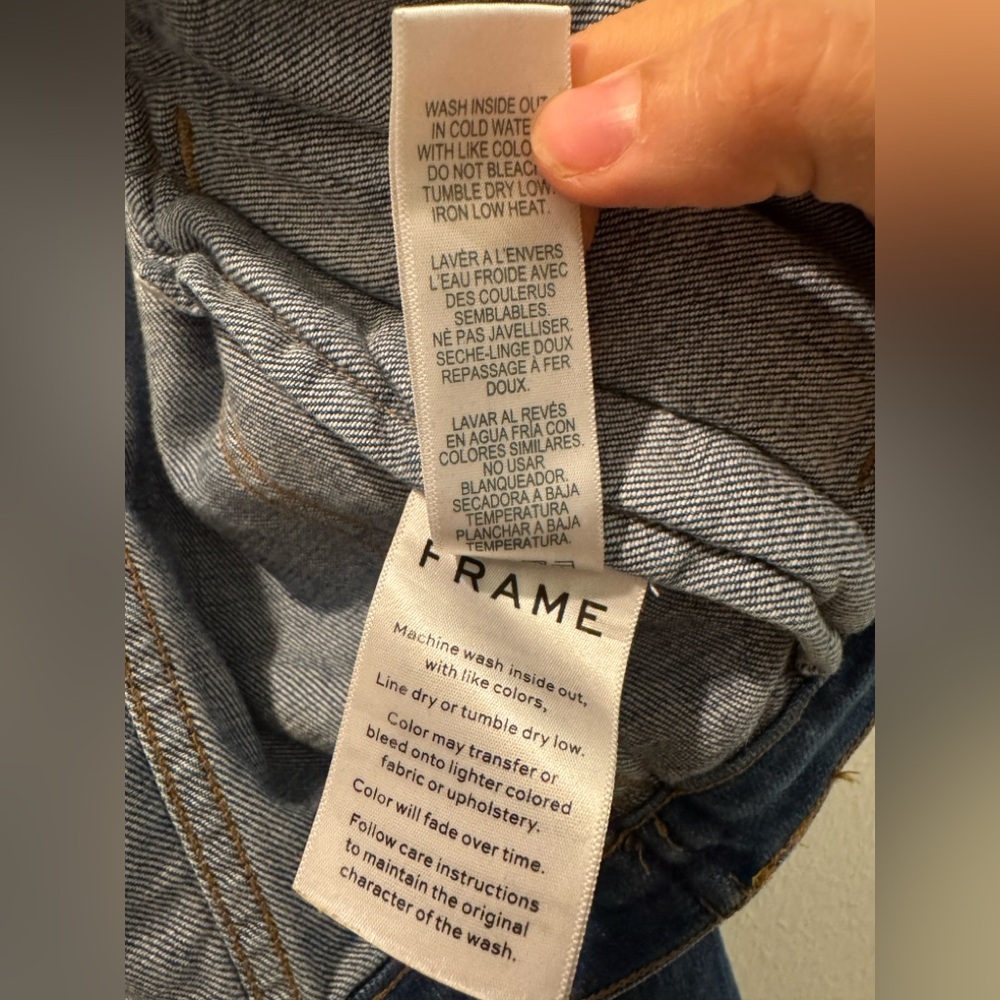Frame Le Vintage Denim Jacket in Waltham Way - Picture 11 of 12